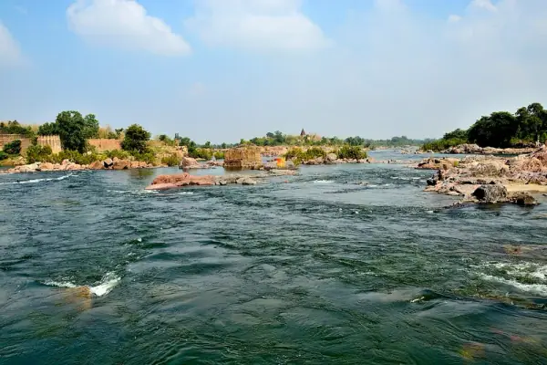 Beautiful Betwa River landscape near its confluence zone, Hamirpur