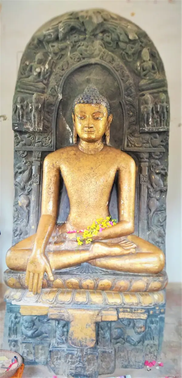 Matha Kuar Shrine — Seated Buddha, Kushinagar