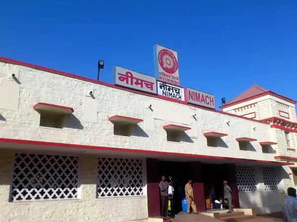Neemuch Railway Station on the Ajmer-Ratlam broad-gauge line, Neemuch