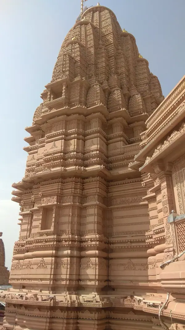 Architectural carving detail at Bhakti Temple, Mangarh, Pratapgarh, Pratapgarh