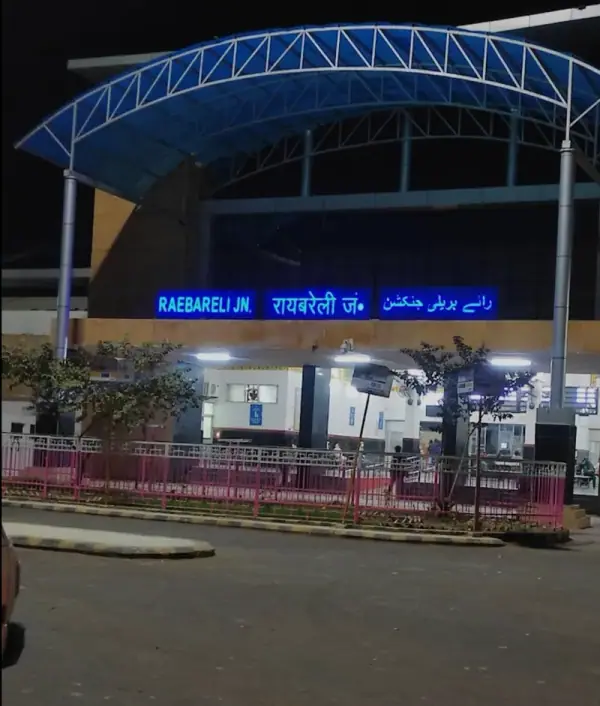 Raebareli Junction night view — the bustling rail hub that connects the district, Rae Bareli
