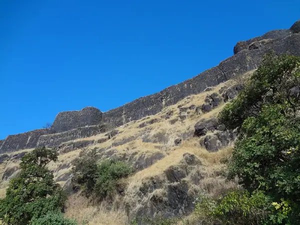 Rajgarh Fort, rear view, Rajgarh