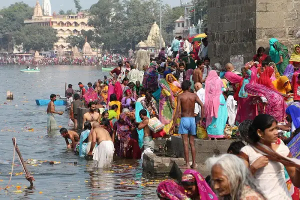 Ram Ghat on the Shipra River, Ujjain