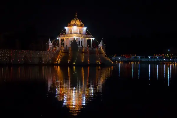 Kedarnath night view, Kedarnath, Rudraprayag district