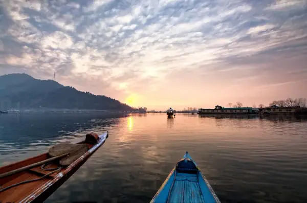 Dal Lake Srinagar sunset, Srinagar