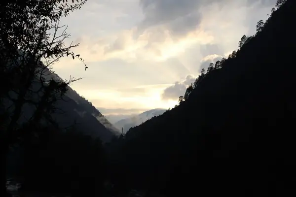 Kasol sunset, Kasol
