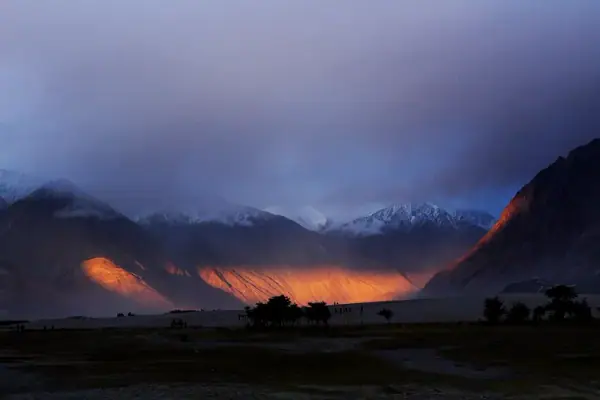 Nubra Valley sunset, Nubra